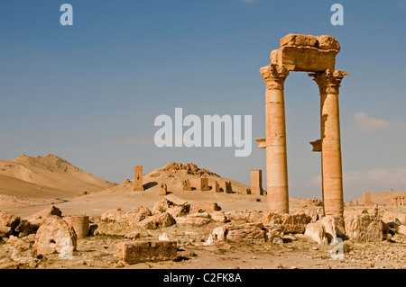 2 100 BC Palmyre Syrie site archéologique romain Banque D'Images