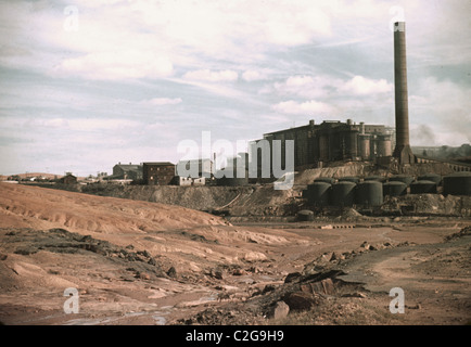 Les mines de cuivre et une usine d'acide sulfurique, Copperhill, Tenn. Banque D'Images