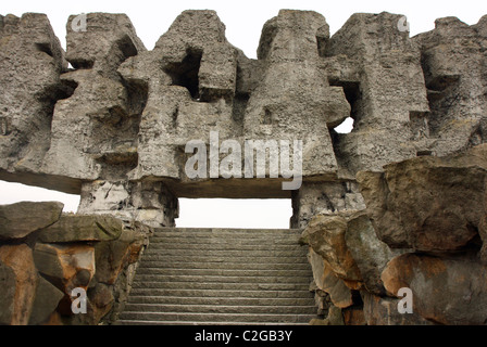 Memorial à Majdanek (Lublin, Pologne) Banque D'Images