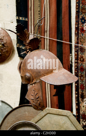 Vieux Damas Syrie Bazar Antique Art Shop Souk, Marché aux Puces Banque D'Images