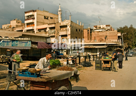 Hama Syrie Souk bazar boutique du marché de la vieille ville Banque D'Images