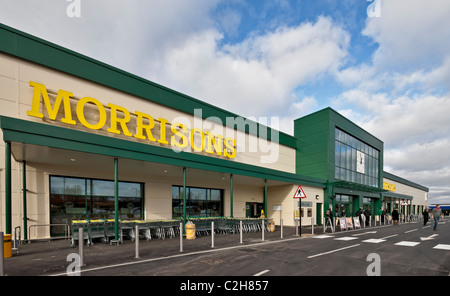 Supermarché Morrisons à Borehamwood, Hertfordshire. Banque D'Images