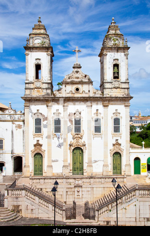 Igreja da Ordem Terceira do Carmo et le Pelourinho, le vieux Salvador, Brésil Banque D'Images