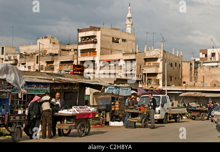 Hama Syrie Souk bazar boutique du marché de la vieille ville Banque D'Images