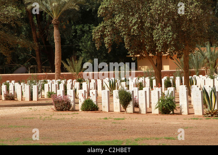 Le cimetière de guerre de Benghazi, Libye Banque D'Images