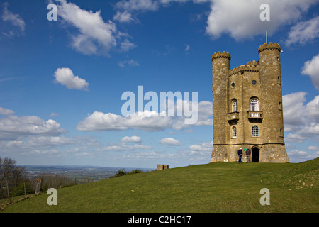 Broadway Tower est une folie situé sur Broadway worcestershire england uk go Hill Banque D'Images