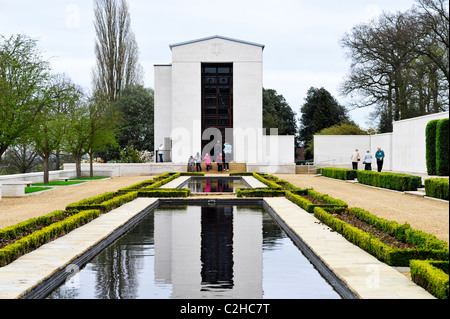 Cimetière américain et mémorial à Madingley près de Cambridge, Angleterre Banque D'Images