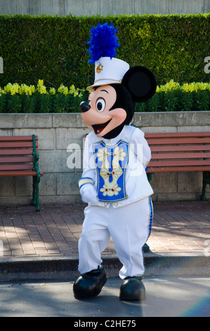 Personnage de Mickey Mouse à Disneyland à Anaheim, Californie Banque D'Images