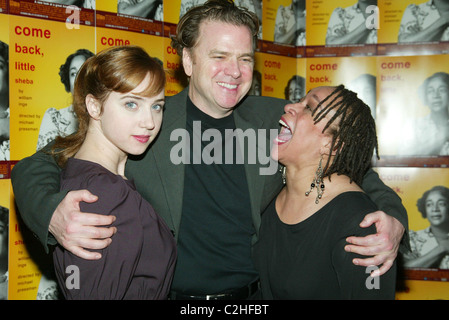 Zoe Kazan & Kevin Anderson & S. Epatha Merkerson après la soirée d'ouverture de la partie jouer : "Revenez, Little Sheba' au Planet Banque D'Images