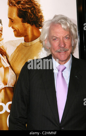 Donald Sutherland Los Angeles Premiere de 'Fool's Gold' au Grauman's Chinese Theatre - Arrivées Los Angeles, Californie - Banque D'Images