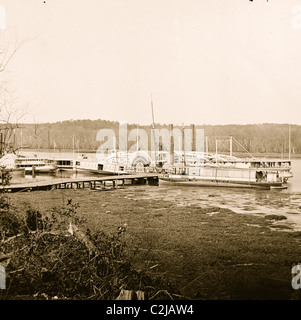 La rivière Appomattox, Virginie. Bateau d'approvisionnement médical CONNECTICUT Banque D'Images