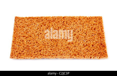 Le seigle craquelins crisp isolé sur fond blanc Banque D'Images