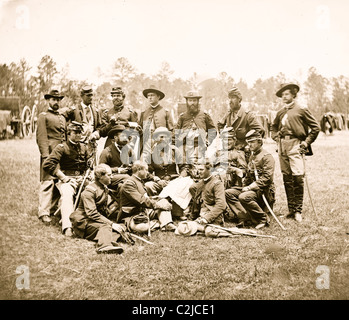 Fair Oaks, Virginia (environs). Les agents de la Brigade de l'artillerie à cheval commandé par le Lieutenant-colonel William Hays Banque D'Images