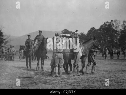 Les Cadets de l'armée, ascenseur, grande pièce d'artillerie d'un cheval Banque D'Images