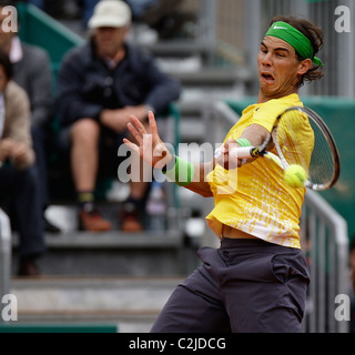 14.04.2011. Rafael Nadal (ESP) dans son match contre Richard Gasquet (FRA) Banque D'Images