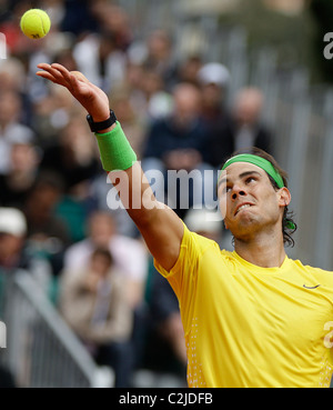 14.04.2011. Rafael Nadal (ESP) dans son match contre Richard Gasquet (FRA) Banque D'Images