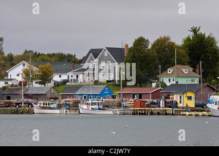Pittoresque village de pêcheurs de North Rustico Harbour sur la côte nord de l'Île du Prince Édouard, Canada Banque D'Images