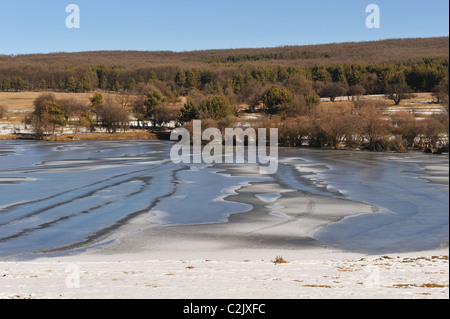 Lac en hiver Banque D'Images