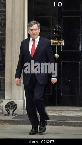 Le premier ministre Gordon Brown Quick Reads 2008 lancement le 'World Book Day' qui s'est tenue à Downing Street - Photocall Londres, Banque D'Images