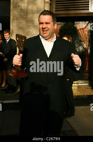 TRIC Awards 2008 Chris Moyles tenue au Grosvenor House - Départ Londres, Angleterre - 11.03.08 Banque D'Images