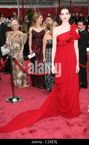 Anne Hathaway la 80e annuelle des Academy Awards (Oscars) - Arrivées Los Angeles, Californie - 24.02.08 Banque D'Images