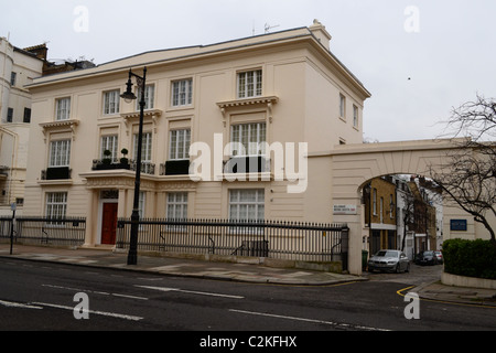 Maison de luxe dans Belgravia, London, UK et euro TYRES LUCIS Banque D'Images