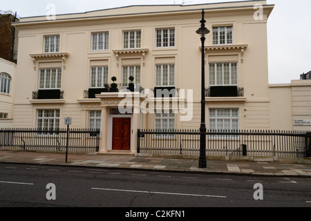 Maison de luxe dans Belgravia, London, UK et euro TYRES LUCIS Banque D'Images