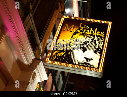 Les Miserables au Queen's Theatre musical, Shaftesbury Avenue, Londres Banque D'Images