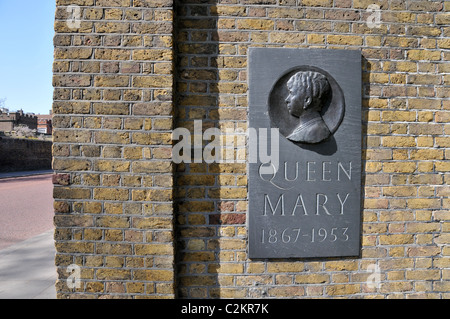 1867 Queen Mary 1953 La plaque Mall Londres Image Banque D'Images