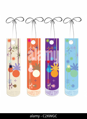 Tags avec copie espace pour votre texte Banque D'Images