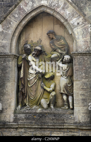 La VIA CRUCIS À ST JOHN THE BAPTIST CHURCH À FROME. Le Somerset. L'Angleterre. UK Banque D'Images