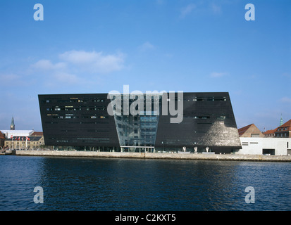 Le Diamant Noir - Royal Danish National Library, vue de la promenade Riverside, Copenhague Banque D'Images