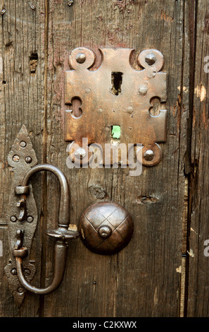 Porte de maison Cid, Zamora, Zamora, Espagne Banque D'Images