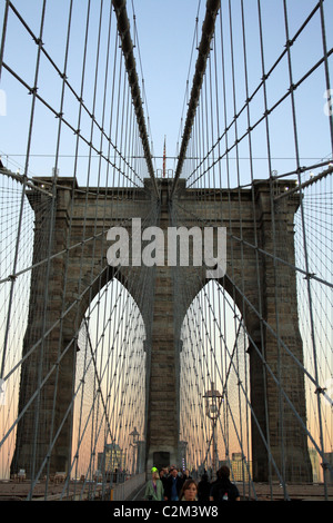 Pont de Brooklyn NEW YORK USA 12 Octobre 2010 Banque D'Images