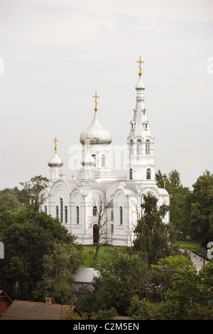 L'église orthodoxe de Saint Siméon, Kamjanec, Bélarus Banque D'Images