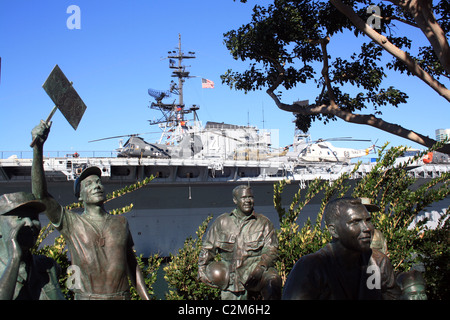 BOB HOPE & MEMORIAL USS Midway SAN DIEGO États-unis 10 Décembre 2010 Banque D'Images