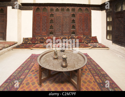 Maison Al-Suhaymi, Darb al Asfur, Le Caire. 1648 -1796. L'intérieur. Banque D'Images