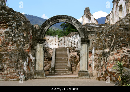 L'IGLESIA Y CONVENTO DE LA RECOLECCION ANTIGUA GUATEMALA 22 Février 2011 Banque D'Images