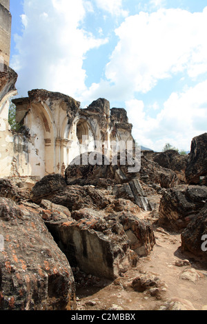 L'IGLESIA Y CONVENTO DE LA RECOLECCION ANTIGUA GUATEMALA 22 Février 2011 Banque D'Images