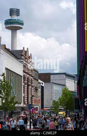 Zone commercial Liverpool One, Liverpool, Merseyside, Angleterre Banque D'Images