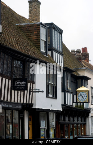 Maisons Tudor, seigle, Kent, Angleterre Banque D'Images