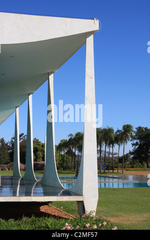 Palais Alvorada, Brasilia. Banque D'Images