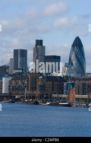 Ville et de la Tamise de Bermondsey. Banque D'Images