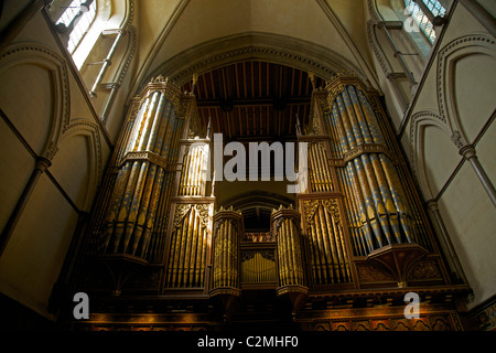 L'orgue de la cathédrale de Rochester Banque D'Images