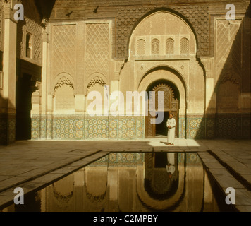Medersa Ben Youssef Marrakech Maroc Banque D'Images