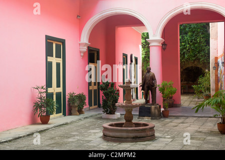 Casa de Benito Juárez, les maisons coloniales de la vieille ville de La Havane, Cuba Banque D'Images