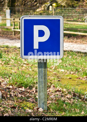 Parking sign pour un parking Banque D'Images