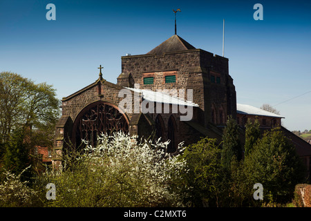 Royaume-uni, Angleterre, Staffordshire, poireau, All Saints Church 1887, extérieur Banque D'Images