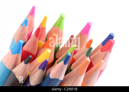 Bouquet de crayons de couleur Banque D'Images