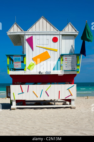 Secours sur une journée ensoleillée à Miami Beach Banque D'Images